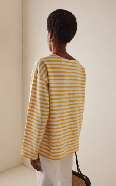 Matteau Exclusive Breton Striped Cotton T-Shirt | Thumbnail 4 Matteau Exclusive Breton Striped Cotton T-Shirt | Thumbnail 4