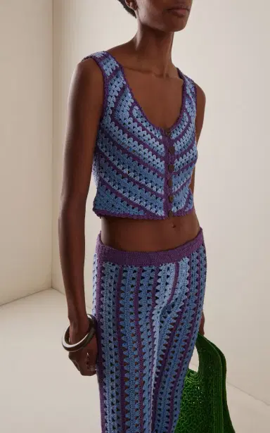 Akoia Swim Exclusive Cotton Top and Pants Set | Thumbnail 2 Akoia Swim Exclusive Cotton Top and Pants Set | Thumbnail 2