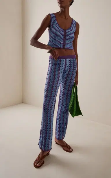 Akoia Swim Exclusive Cotton Top and Pants Set | Thumbnail 3 Akoia Swim Exclusive Cotton Top and Pants Set | Thumbnail 3