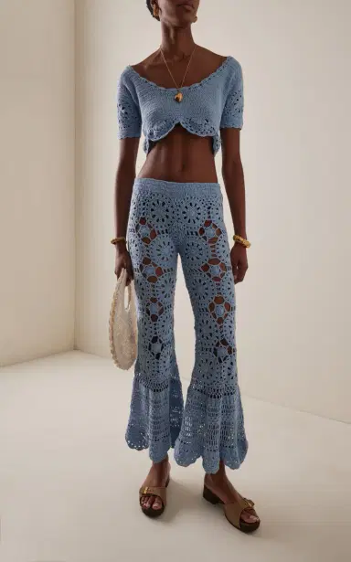 Akoia Swim Exclusive Bunga Cotton Top and Pants Set | Thumbnail 2 Akoia Swim Exclusive Bunga Cotton Top and Pants Set | Thumbnail 2