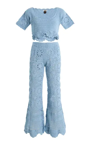 Akoia Swim Exclusive Bunga Cotton Top and Pants Set | Thumbnail 7 Akoia Swim Exclusive Bunga Cotton Top and Pants Set | Thumbnail 7