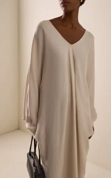 The Frankie Shop Lilia Crepe Maxi Kaftan Dress | Thumbnail 3 The Frankie Shop Lilia Crepe Maxi Kaftan Dress | Thumbnail 3