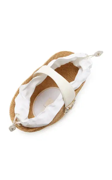 Roger Vivier Viv Skate Raffia Top Handle Bag | Thumbnail 6 Roger Vivier Viv Skate Raffia Top Handle Bag | Thumbnail 6