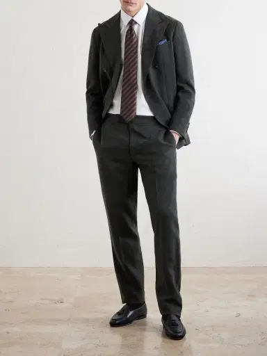 Charvet Cotton-Herringbone Shirt - Men | Thumbnail 2 Charvet Cotton-Herringbone Shirt - Men | Thumbnail 2