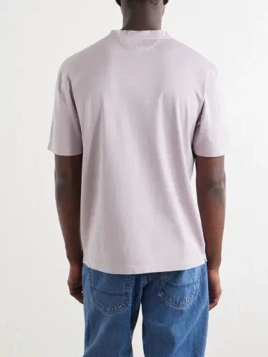 Canali Cotton T-Shirt - Men | Thumbnail 4 Canali Cotton T-Shirt - Men | Thumbnail 4
