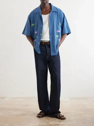 Kardo Rohit Embroidered Cotton Shirt - Men | Thumbnail 2 Kardo Rohit Embroidered Cotton Shirt - Men | Thumbnail 2