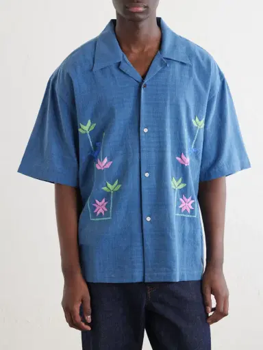 Kardo Rohit Embroidered Cotton Shirt - Men | Thumbnail 3 Kardo Rohit Embroidered Cotton Shirt - Men | Thumbnail 3