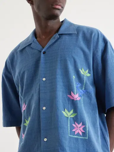 Kardo Rohit Embroidered Cotton Shirt - Men | Thumbnail 5 Kardo Rohit Embroidered Cotton Shirt - Men | Thumbnail 5