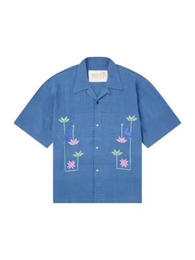 Kardo Rohit Embroidered Cotton Shirt - Men | Thumbnail 1 Kardo Rohit Embroidered Cotton Shirt - Men | Thumbnail 1