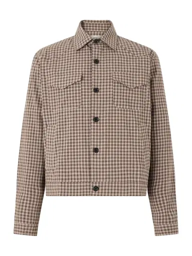 Oliver Spencer Witley Checked Cotton-Blend Jacket - Men | Thumbnail 1 Oliver Spencer Witley Checked Cotton-Blend Jacket - Men | Thumbnail 1