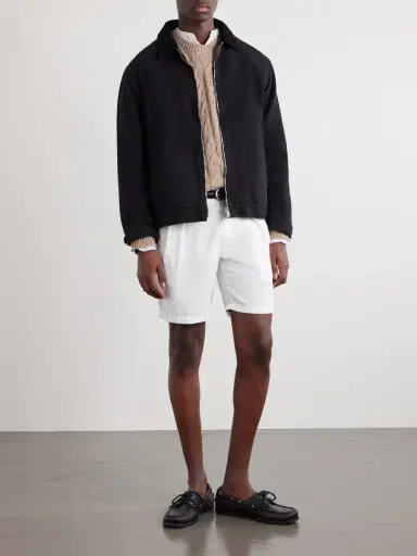 MR P. Straight-Leg Pleated Linen Shorts - Men | Thumbnail 2 MR P. Straight-Leg Pleated Linen Shorts - Men | Thumbnail 2
