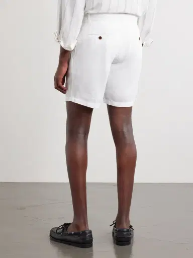 MR P. Straight-Leg Pleated Linen Shorts - Men | Thumbnail 4 MR P. Straight-Leg Pleated Linen Shorts - Men | Thumbnail 4