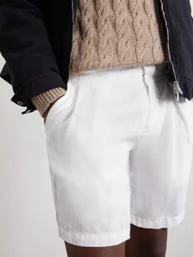 MR P. Straight-Leg Pleated Linen Shorts - Men | Thumbnail 5 MR P. Straight-Leg Pleated Linen Shorts - Men | Thumbnail 5