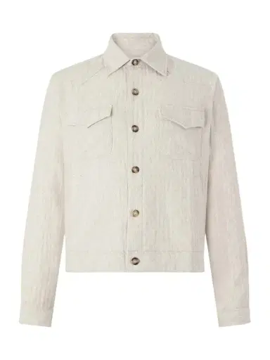 Oliver Spencer Witley Striped Cotton and Linen-Blend Jacket - Men | Thumbnail 1 Oliver Spencer Witley Striped Cotton and Linen-Blend Jacket - Men | Thumbnail 1