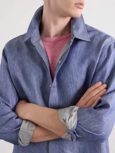 God’s True Cashmere Linen Shirt - Men | Thumbnail 5 God’s True Cashmere Linen Shirt - Men | Thumbnail 5