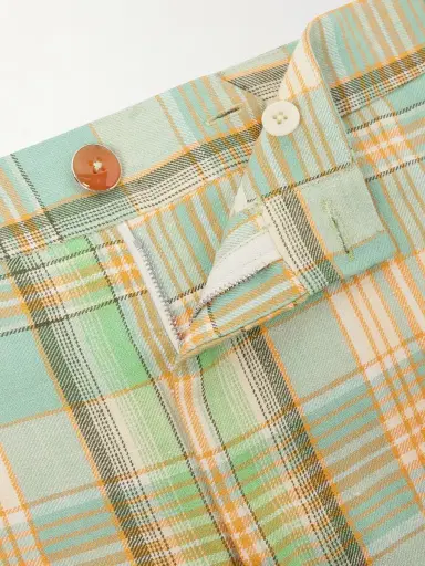 God’s True Cashmere Straight-Leg Checked Linen Shorts - Men | Thumbnail 6 God’s True Cashmere Straight-Leg Checked Linen Shorts - Men | Thumbnail 6