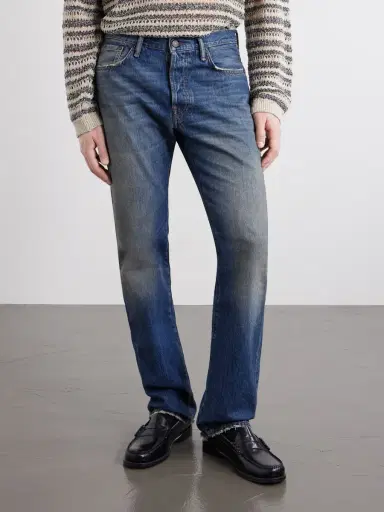 Acne Studios Straight-Leg Cotton Jeans - Men | Thumbnail 3 Acne Studios Straight-Leg Cotton Jeans - Men | Thumbnail 3
