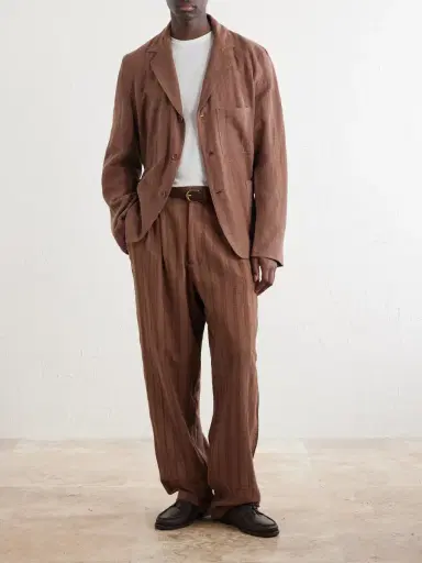 Kardo Antonio Straight-Leg Striped Cotton-Canvas Trousers - Men | Thumbnail 2 Kardo Antonio Straight-Leg Striped Cotton-Canvas Trousers - Men | Thumbnail 2