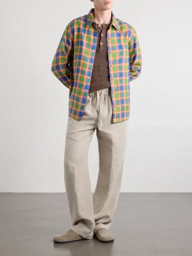 God’s True Cashmere Checked Linen Shirt - Men | Thumbnail 2 God’s True Cashmere Checked Linen Shirt - Men | Thumbnail 2