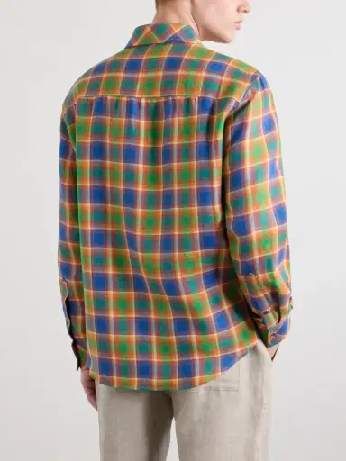 God’s True Cashmere Checked Linen Shirt - Men | Thumbnail 4 God’s True Cashmere Checked Linen Shirt - Men | Thumbnail 4