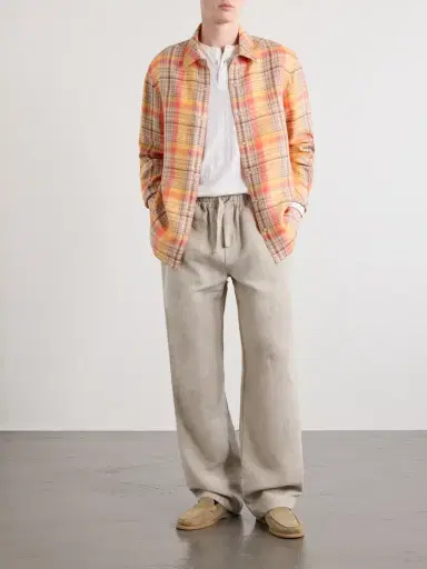 God’s True Cashmere Twilight Checked Linen Shirt - Men | Thumbnail 2 God’s True Cashmere Twilight Checked Linen Shirt - Men | Thumbnail 2