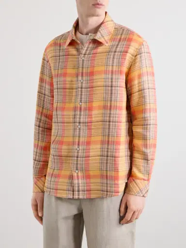 God’s True Cashmere Twilight Checked Linen Shirt - Men | Thumbnail 3 God’s True Cashmere Twilight Checked Linen Shirt - Men | Thumbnail 3