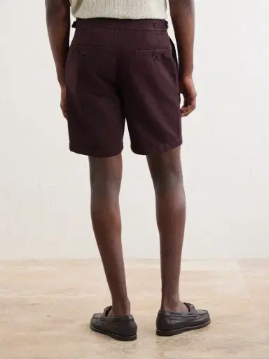 MR P. Straight-Leg Cotton And Linen-Blend Bermuda Shorts - Men | Thumbnail 4 MR P. Straight-Leg Cotton And Linen-Blend Bermuda Shorts - Men | Thumbnail 4