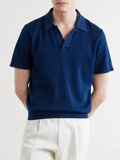 Oliver Spencer Westcott Open-Collar Organic Cotton Polo Shirt - Men | Thumbnail 3 Oliver Spencer Westcott Open-Collar Organic Cotton Polo Shirt - Men | Thumbnail 3