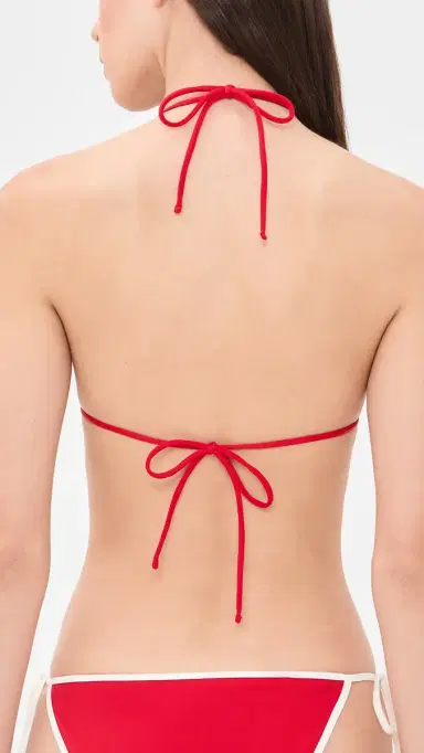 Leslie Amon Watermelon lice Tirangle Bikini Top Watermelon | Thumbnail 3 Leslie Amon Watermelon lice Tirangle Bikini Top Watermelon | Thumbnail 3