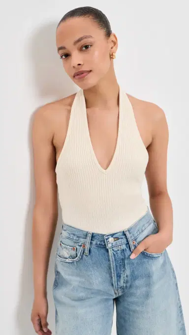 Citizens of Humanity Thea Halter Tank Top Dune | Thumbnail 2 Citizens of Humanity Thea Halter Tank Top Dune | Thumbnail 2