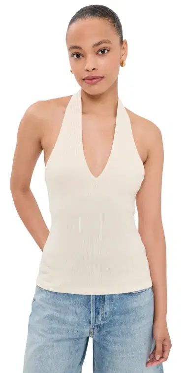 Citizens of Humanity Thea Halter Tank Top Dune | Thumbnail 1 Citizens of Humanity Thea Halter Tank Top Dune | Thumbnail 1