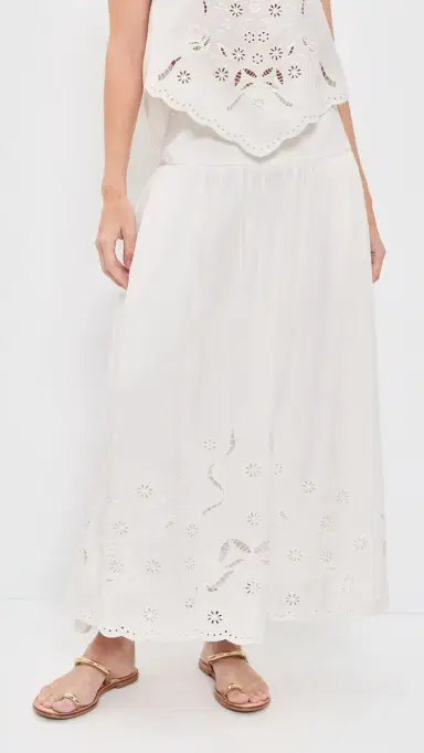 ASTR the Label tevie Embroidered Midi kirt White | Thumbnail 2 ASTR the Label tevie Embroidered Midi kirt White | Thumbnail 2