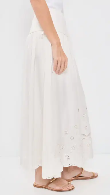 ASTR the Label tevie Embroidered Midi kirt White | Thumbnail 4 ASTR the Label tevie Embroidered Midi kirt White | Thumbnail 4