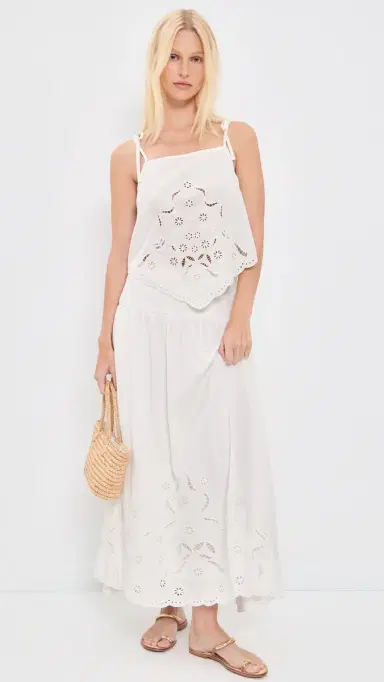 ASTR the Label tevie Embroidered Midi kirt White | Thumbnail 5 ASTR the Label tevie Embroidered Midi kirt White | Thumbnail 5