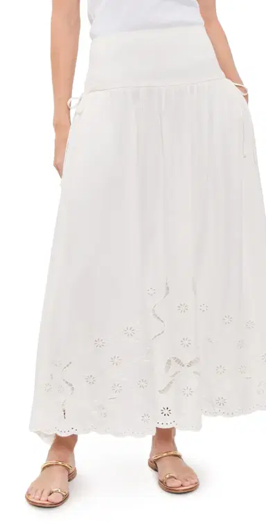 ASTR the Label tevie Embroidered Midi kirt White | Thumbnail 1 ASTR the Label tevie Embroidered Midi kirt White | Thumbnail 1