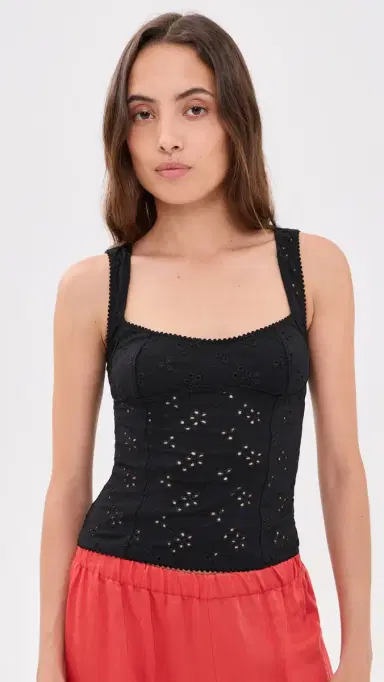 Free People Full Bloom Eyelet Cami Black | Thumbnail 2 Free People Full Bloom Eyelet Cami Black | Thumbnail 2