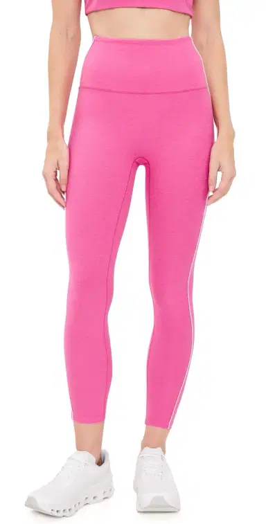 Beyond Yoga Spacedye Streamline 7/8 Leggings Luscious Pink Heather | Thumbnail 1 Beyond Yoga Spacedye Streamline 7/8 Leggings Luscious Pink Heather | Thumbnail 1