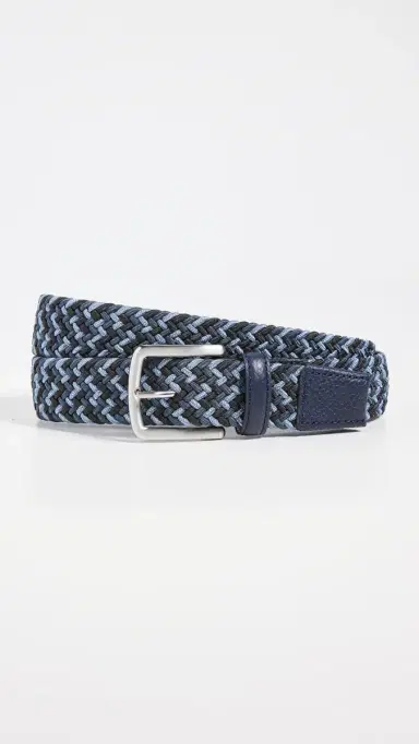 Faherty Stretch Woven Belt Blue Multi S | Thumbnail 2 Faherty Stretch Woven Belt Blue Multi S | Thumbnail 2
