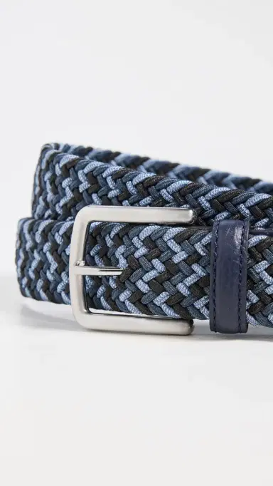 Faherty Stretch Woven Belt Blue Multi S | Thumbnail 4 Faherty Stretch Woven Belt Blue Multi S | Thumbnail 4
