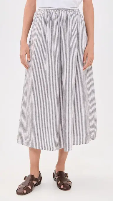Alex Mill Charlie Linen Skirt Espresso/ | Thumbnail 2 Alex Mill Charlie Linen Skirt Espresso/ | Thumbnail 2