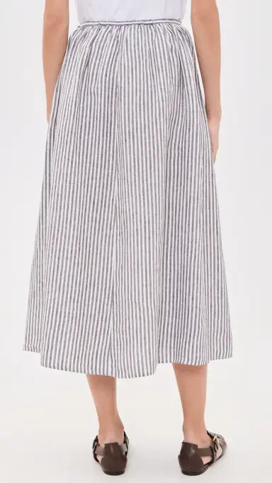 Alex Mill Charlie Linen Skirt Espresso/ | Thumbnail 3 Alex Mill Charlie Linen Skirt Espresso/ | Thumbnail 3