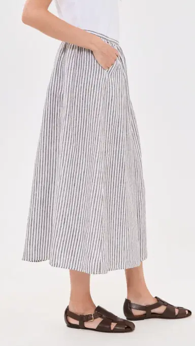 Alex Mill Charlie Linen Skirt Espresso/ | Thumbnail 4 Alex Mill Charlie Linen Skirt Espresso/ | Thumbnail 4