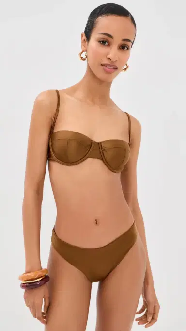 Staud Gemma Bikini Bottoms Bronze L | Thumbnail 4 Staud Gemma Bikini Bottoms Bronze L | Thumbnail 4