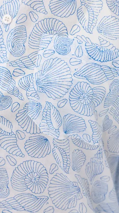 Marea Favorite eashell Coverup Shirt Blue eashell | Thumbnail 6 Marea Favorite eashell Coverup Shirt Blue eashell | Thumbnail 6