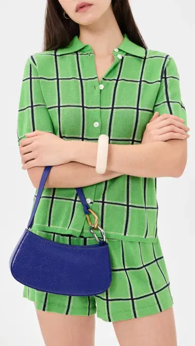 Staud Ollie Shoulder Bag Cobalt One Size | Thumbnail 3 Staud Ollie Shoulder Bag Cobalt One Size | Thumbnail 3