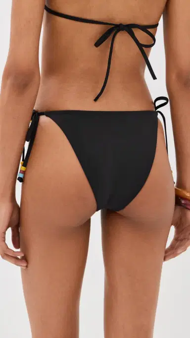 Staud Sisley Side Tie Bikini Bottoms Black | Thumbnail 3 Staud Sisley Side Tie Bikini Bottoms Black | Thumbnail 3