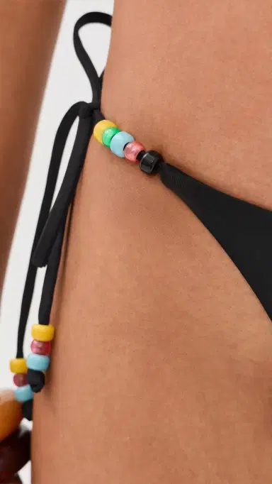 Staud Sisley Side Tie Bikini Bottoms Black | Thumbnail 5 Staud Sisley Side Tie Bikini Bottoms Black | Thumbnail 5
