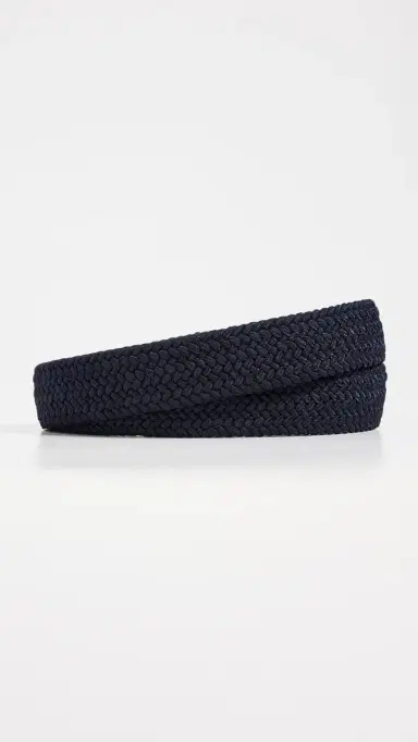 Faherty Stretch Woven Belt Navy S | Thumbnail 3 Faherty Stretch Woven Belt Navy S | Thumbnail 3