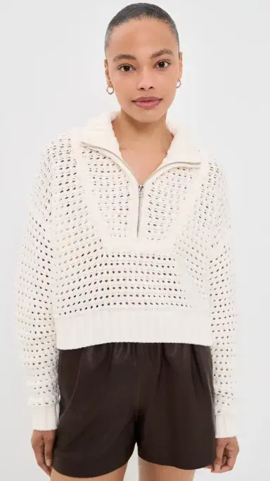 STAUD Cropped Hampton Sweater | Thumbnail 2 STAUD Cropped Hampton Sweater | Thumbnail 2