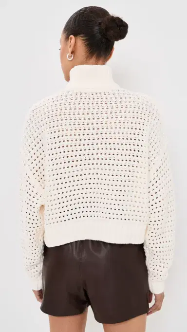 STAUD Cropped Hampton Sweater | Thumbnail 3 STAUD Cropped Hampton Sweater | Thumbnail 3